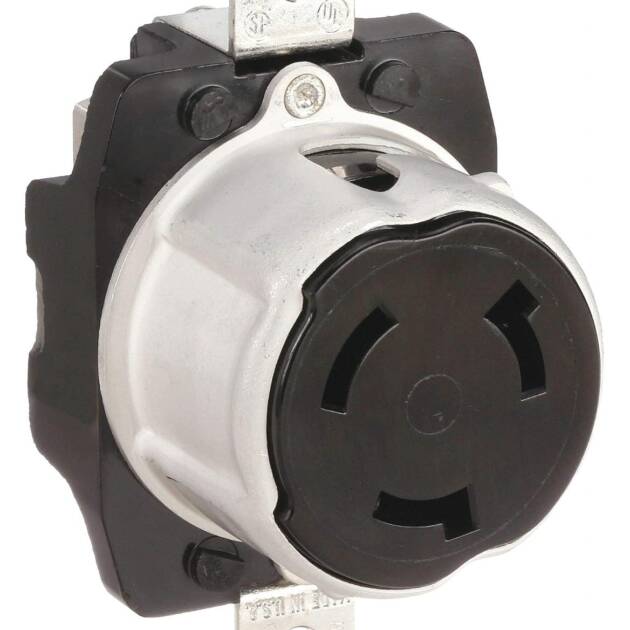 50A Marine Locking Receptacle 3P 4W 125/250VAC