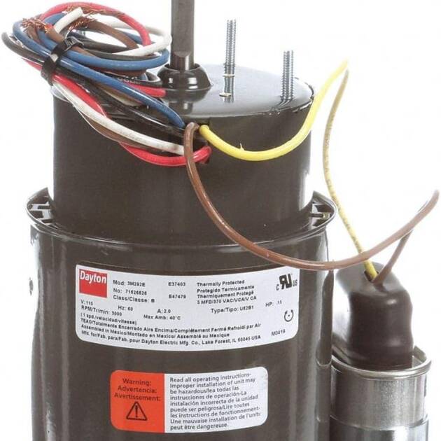 Dayton 3m292 Hvac Motor