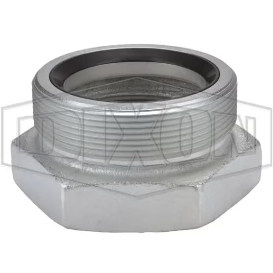 Dixon Boss GB38 Plated Iron Hose Fitting, Spud for GJ Boss Ground Joint Seal, 3 NPT Female