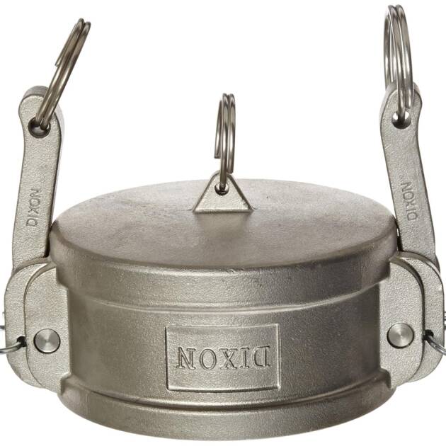 Dixon G300-DC-SS Investment Cast Stainless Steel 316 Global Type DC Cam and Groove Hose Fitting, Dust Cap, 3