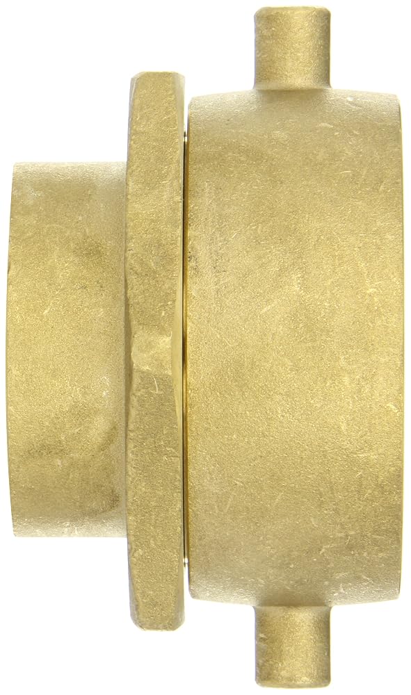 Dixon Valve SF25F20T Brass Fire Equipment, Female Swivel Adapter with Pin Lug, 2-1/2" NST (NH) Female x 2" NPT Female - Image 2
