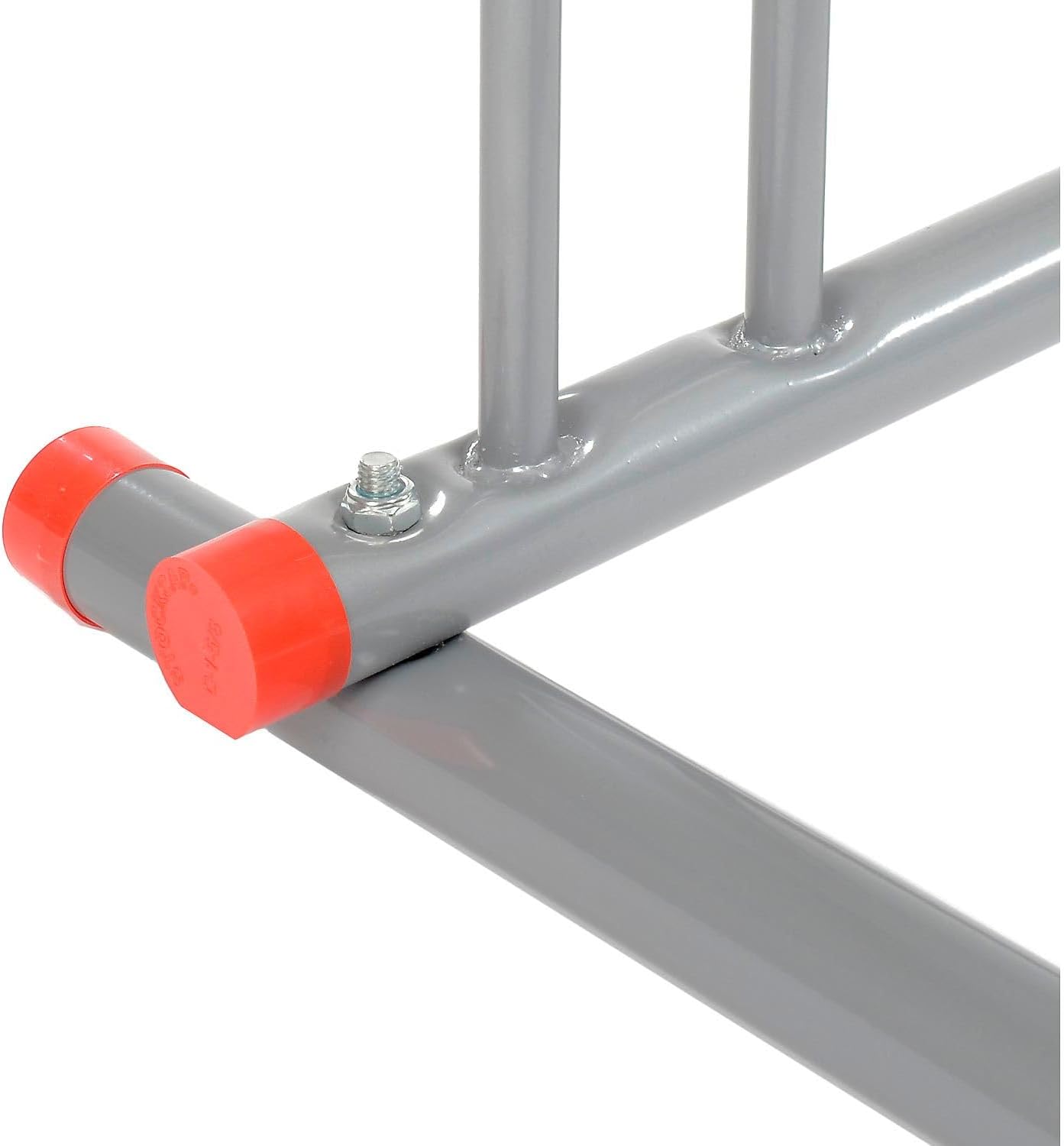 Global Industrial 111" L Single-Sided Grid Bike Rack, 9-Bike Capacity, Powder Coated Steel, Gray, Commercial Bike Rack for Stores, Parks, Schools and More - Image 2
