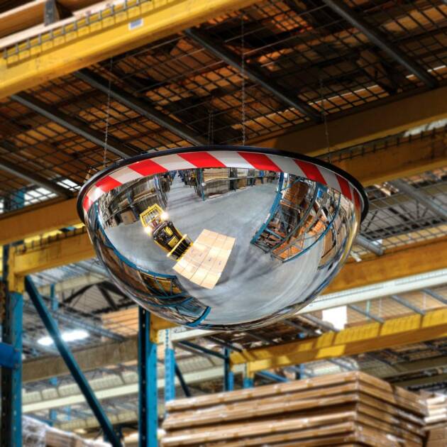 Global Industrial Full Dome Acrylic Warning Mirror