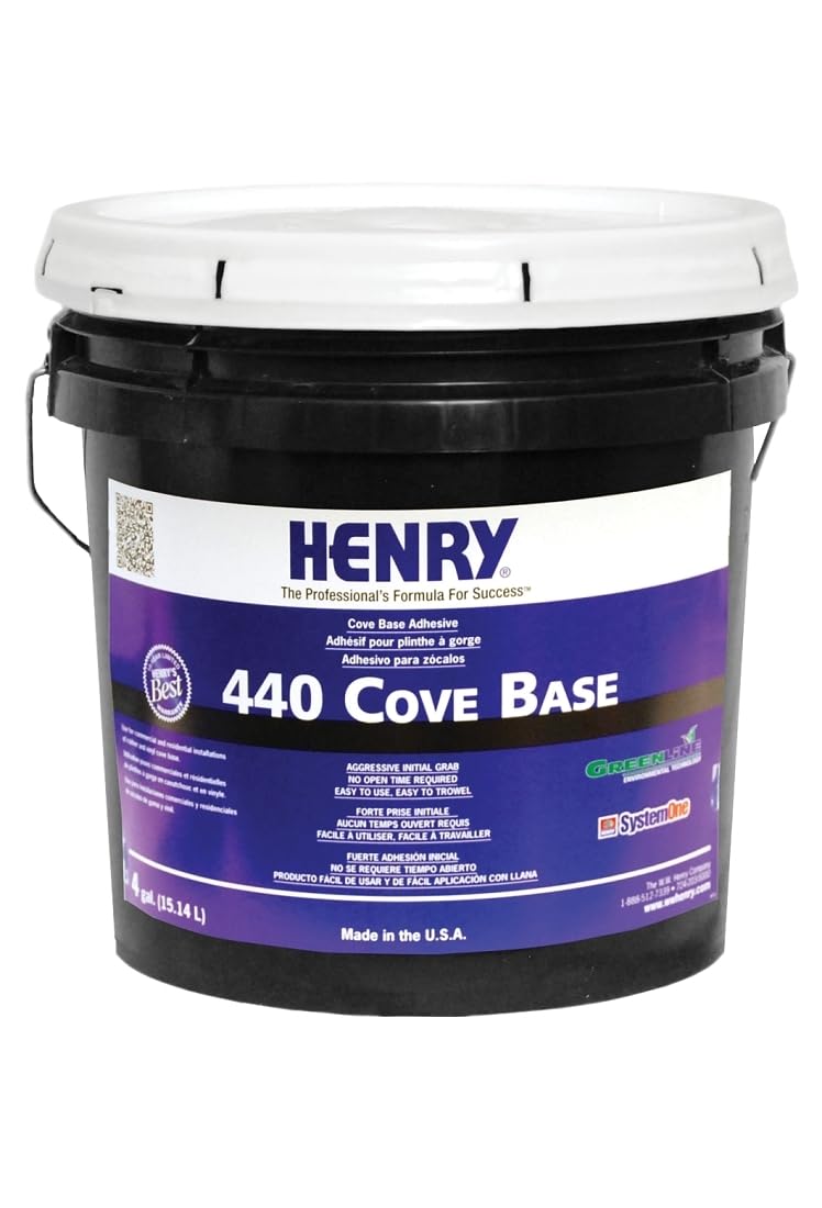 Henry 12113 Cove Base Adhesive, 440, 15 Liter