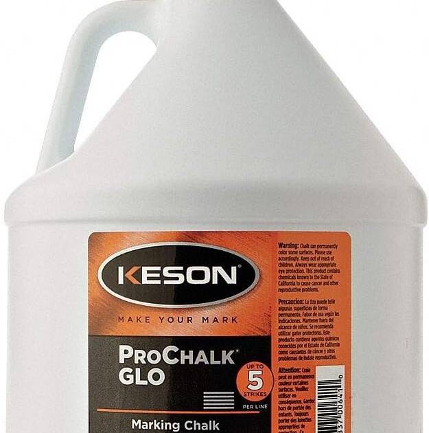 Keson 105GO - Marking Chalk Refill Orange 5 Lb Pack of 2