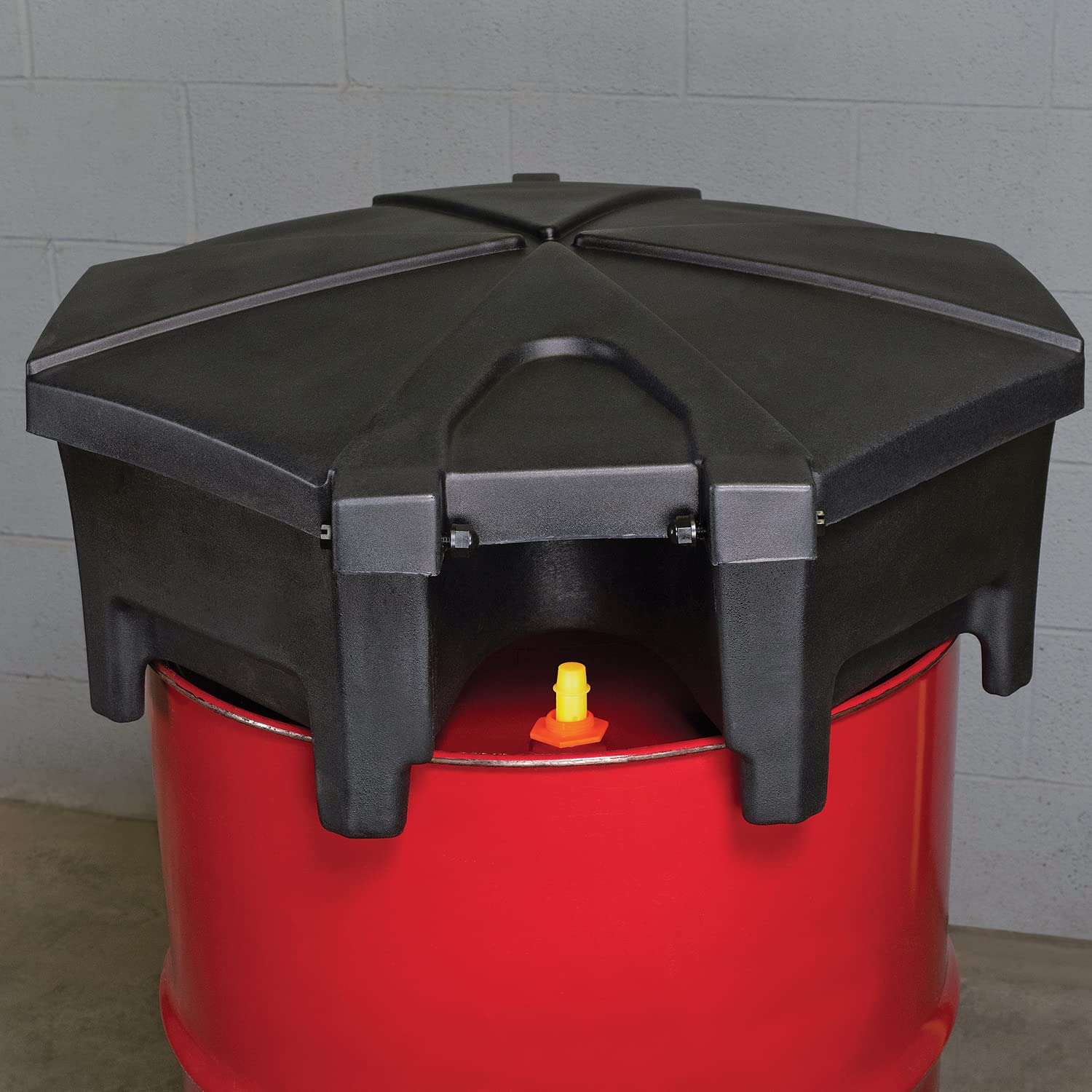 PIG Drum Funnel - Universal Poly Drum Funnel with Hinged Lid3