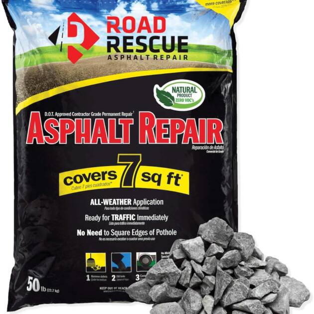 Road Rescue AP-100 50 lb. Asphalt Repair, Black, 2 Pack