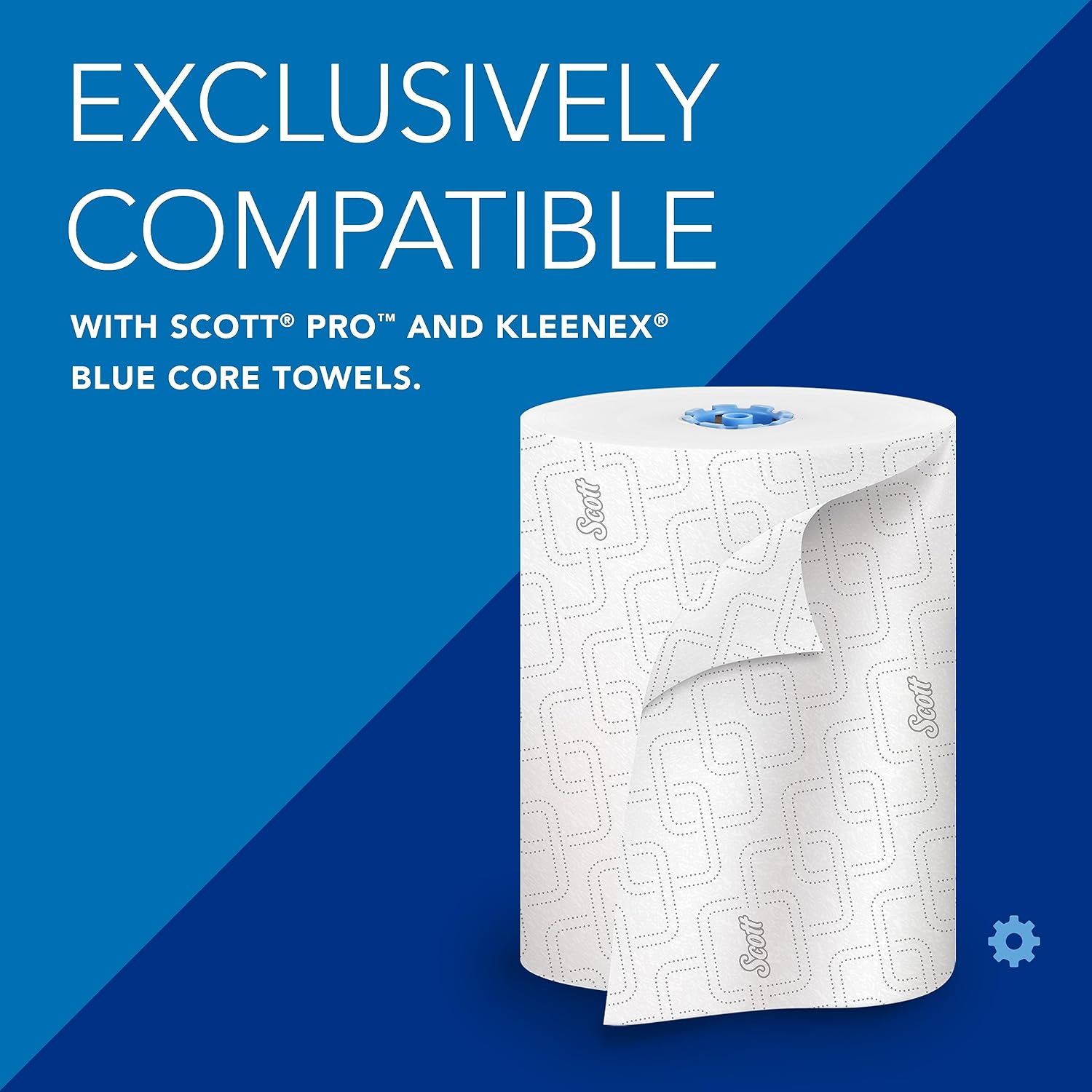 Scott Professional Automatic Hard Roll Paper Towel Dispenser (34348) - Black, Wall Mounted, Compatible with Scott Pro Blue Core Towels