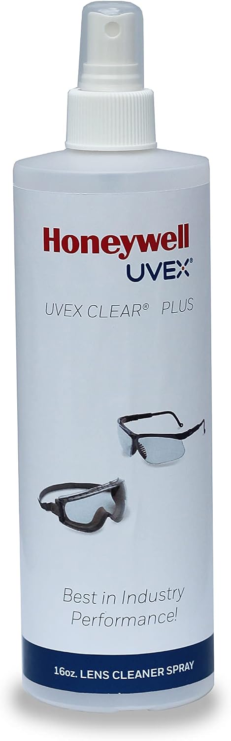 Uvex Clear Plus Lens Cleaner Solution, 16 oz