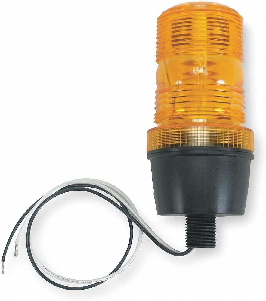 Warning Light, Strobe Tube, Amber, 120VAC